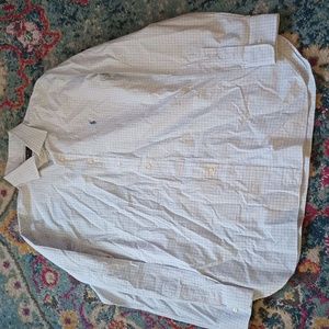 Polo Ralph Lauren Blue Gray Checked Button Down 17 34-35